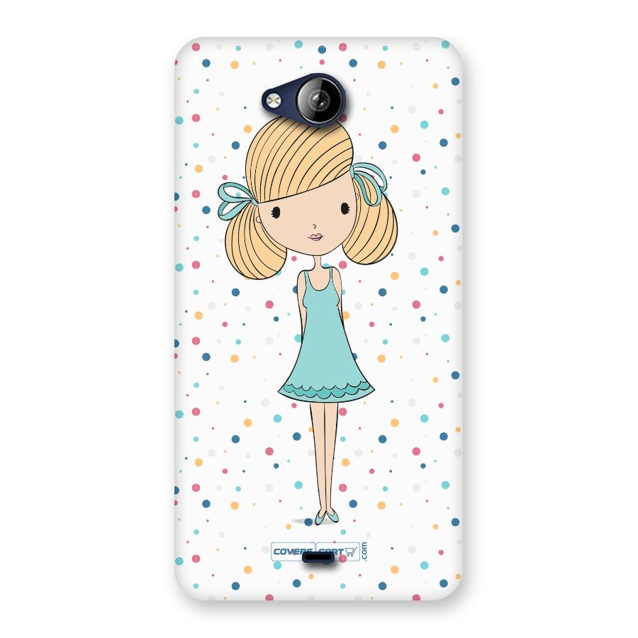 Cute Girl Back Case for Canvas Play Q355