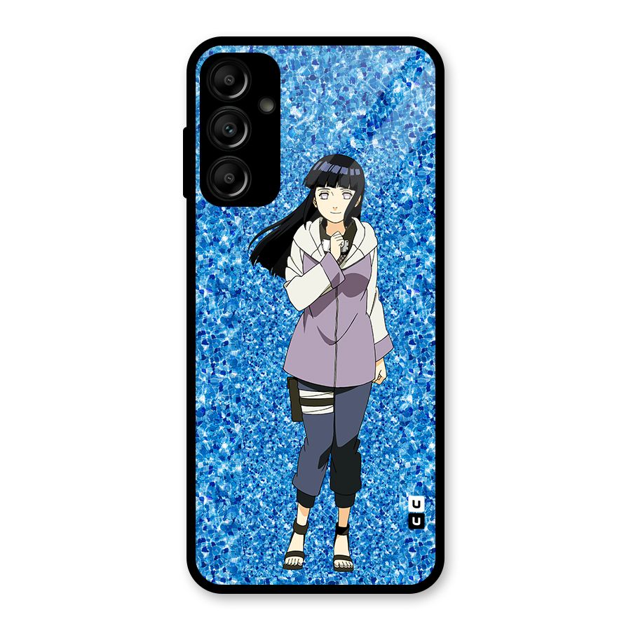 Cute Hinata hyuga Glass Back Case for Galaxy A14 5G