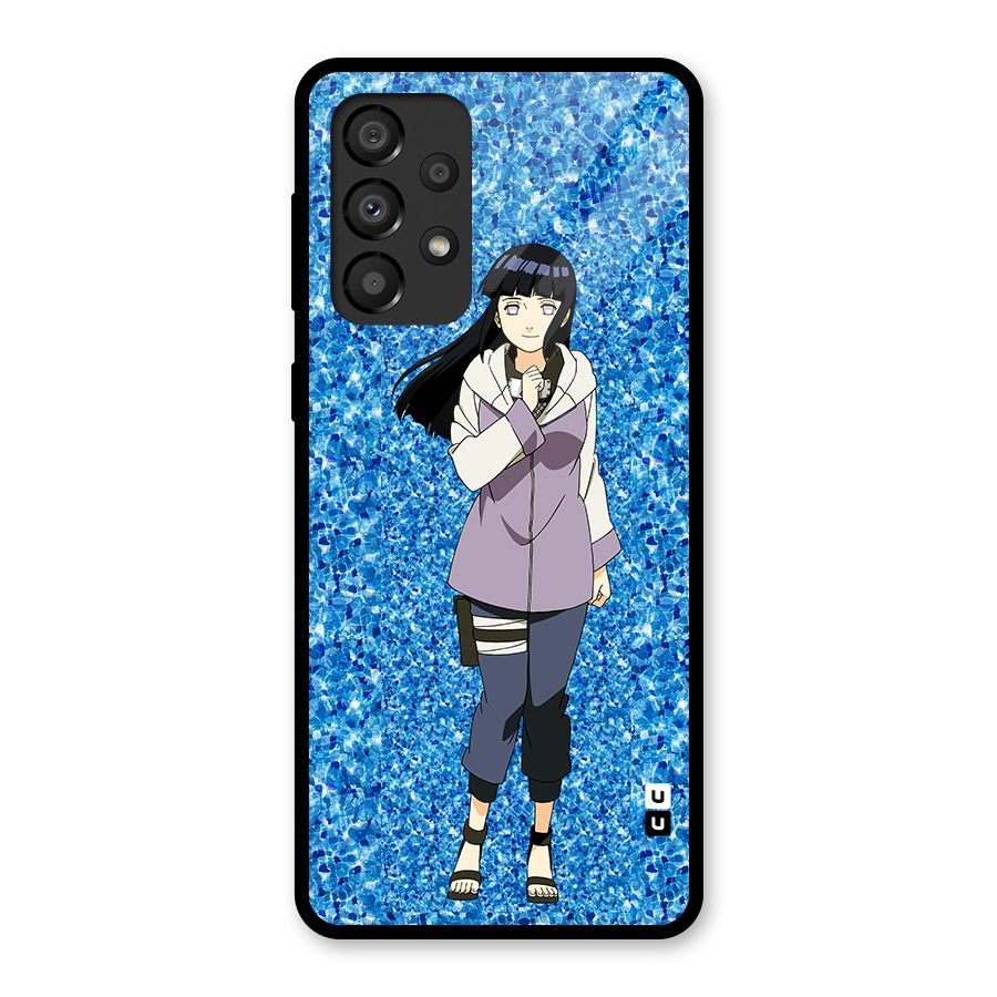 Cute Hinata hyuga Glass Back Case for Galaxy A33 5G