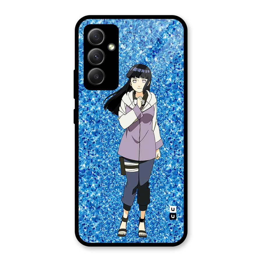 Cute Hinata hyuga Glass Back Case for Galaxy A34