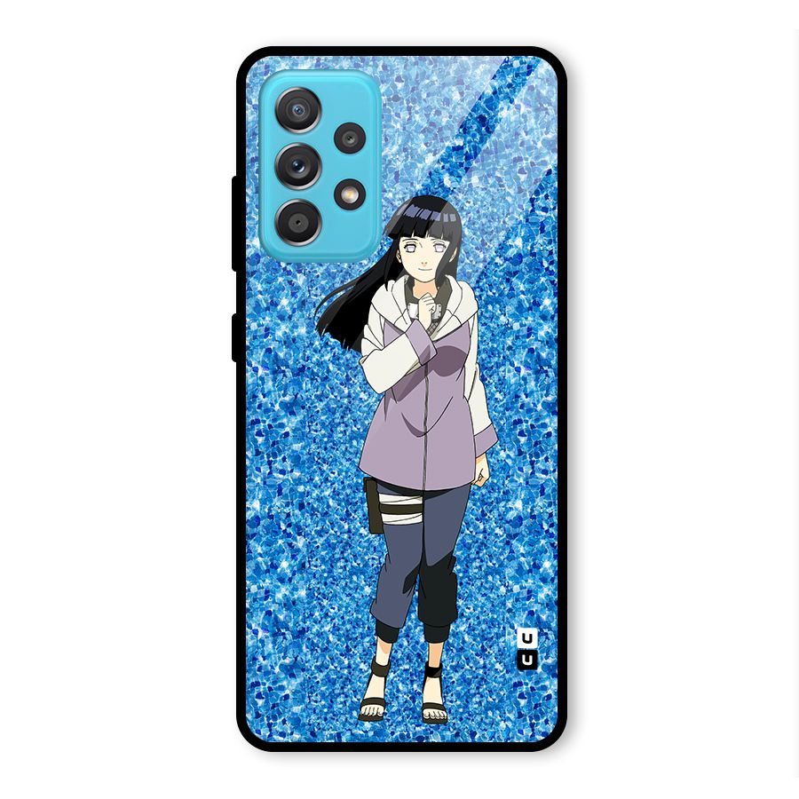 Cute Hinata hyuga Glass Back Case for Galaxy A52