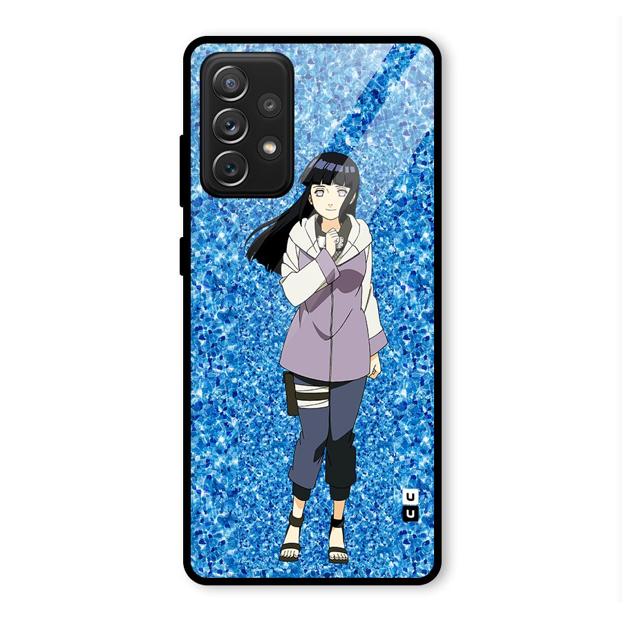 Cute Hinata hyuga Glass Back Case for Galaxy A72