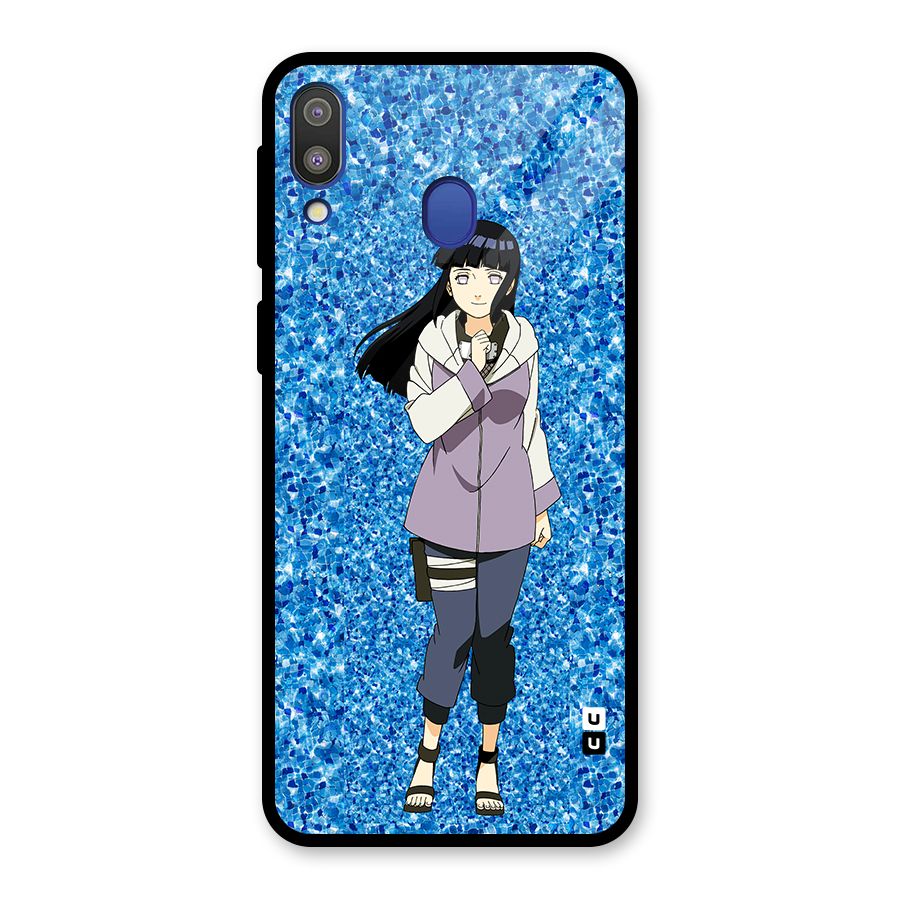 Cute Hinata hyuga Glass Back Case for Galaxy M20