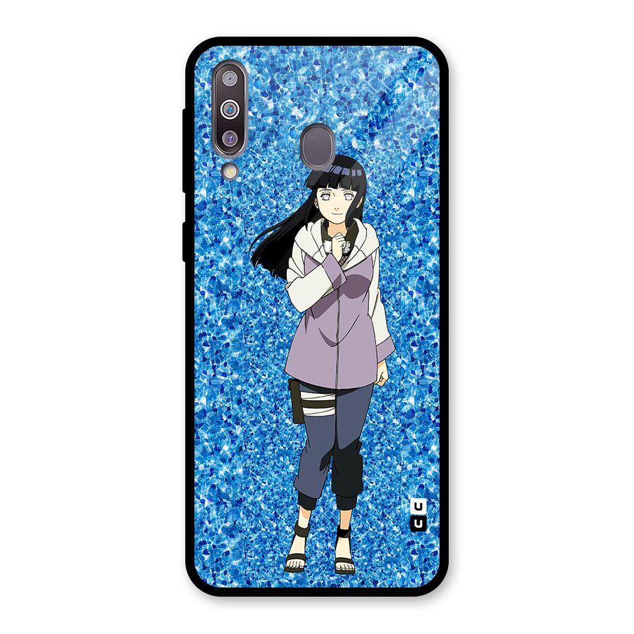 Cute Hinata hyuga Glass Back Case for Galaxy M30