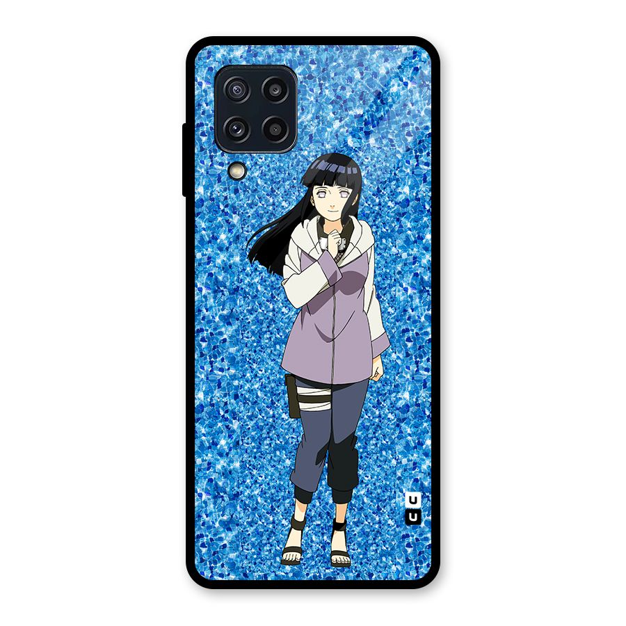 Cute Hinata hyuga Glass Back Case for Galaxy M32
