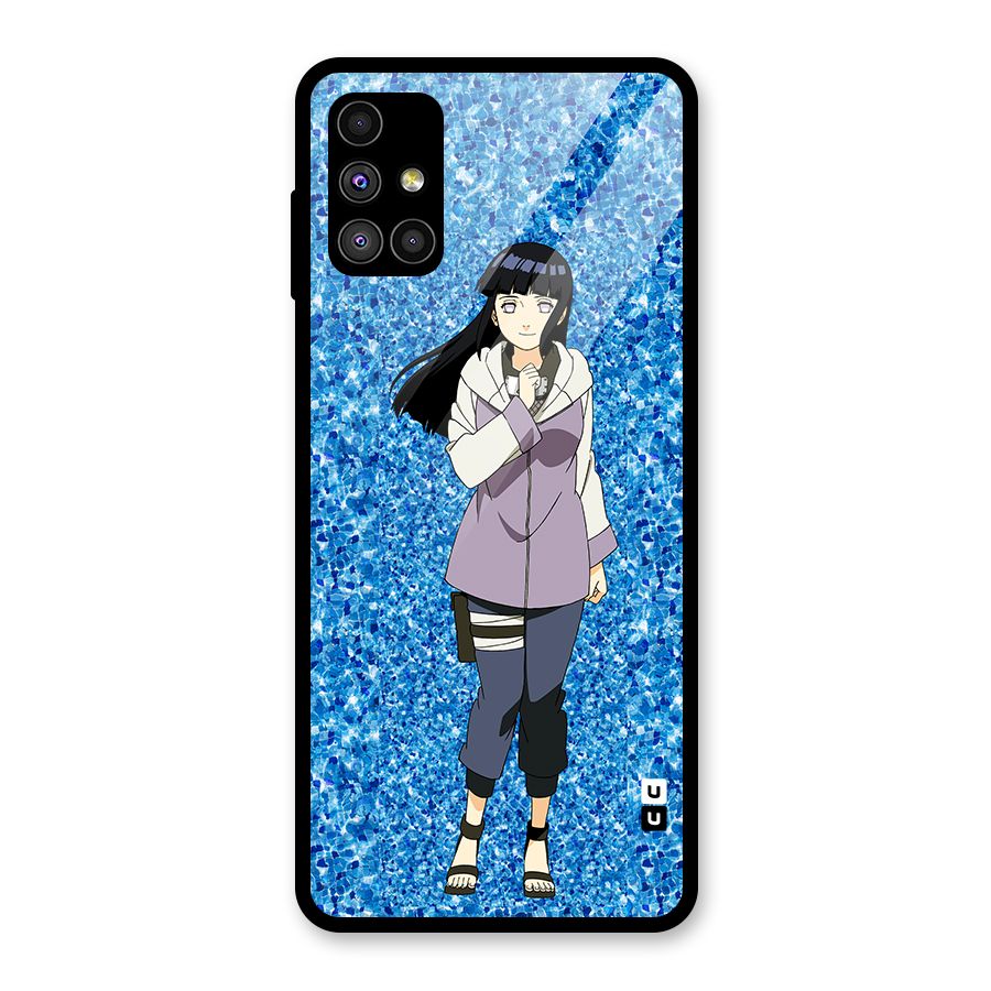 Cute Hinata hyuga Glass Back Case for Galaxy M51