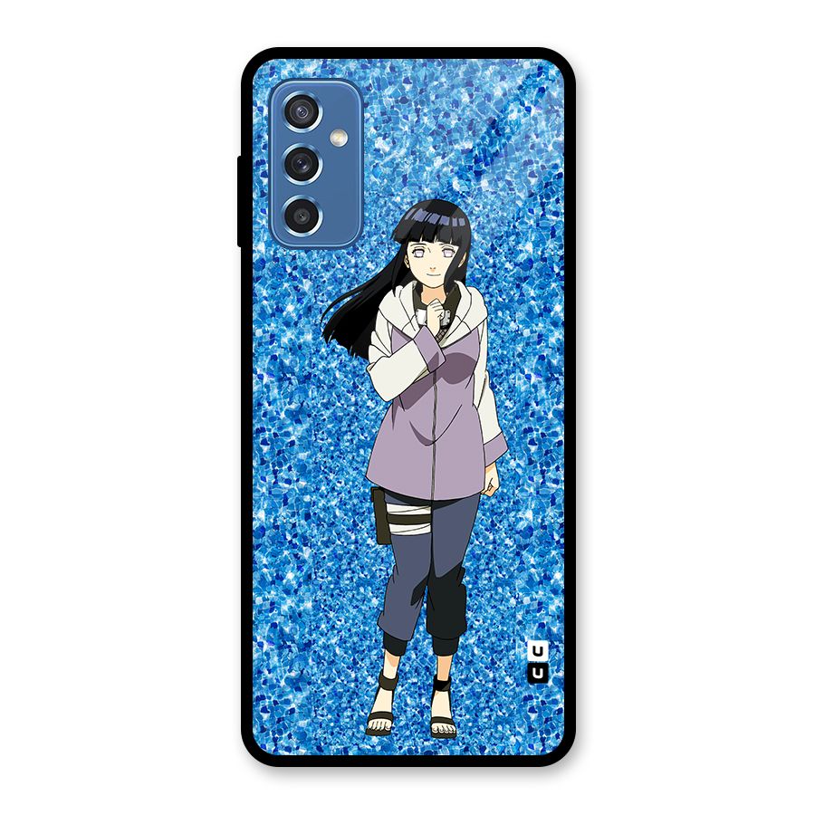 Cute Hinata hyuga Glass Back Case for Galaxy M52 5G
