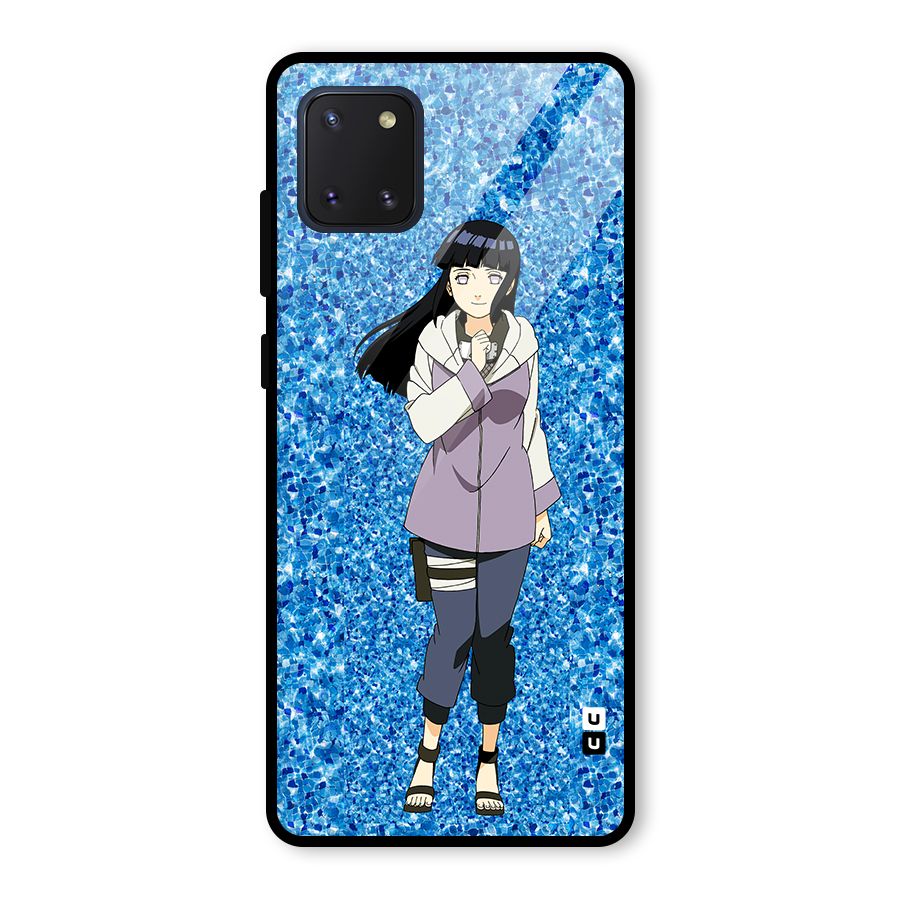 Cute Hinata hyuga Glass Back Case for Galaxy Note 10 Lite