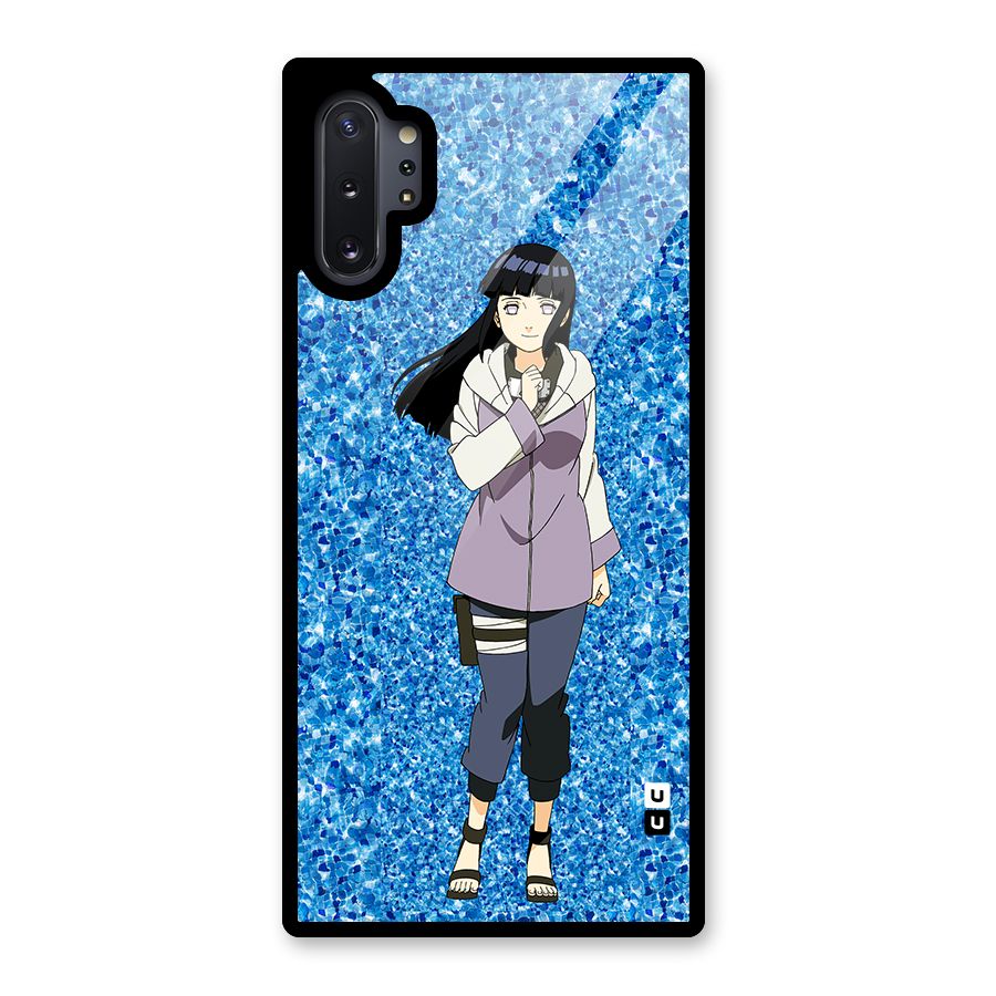 Cute Hinata hyuga Glass Back Case for Galaxy Note 10 Plus
