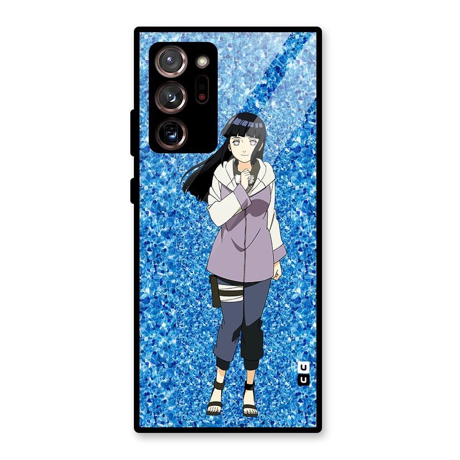 Cute Hinata hyuga Glass Back Case for Galaxy Note 20 Ultra