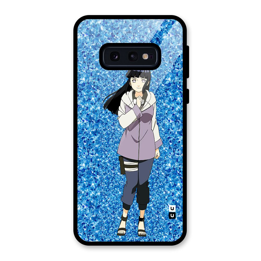 Cute Hinata hyuga Glass Back Case for Galaxy S10e