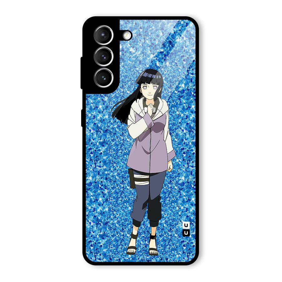 Cute Hinata hyuga Glass Back Case for Galaxy S21 5G