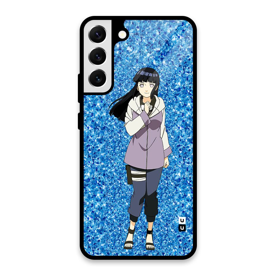 Cute Hinata hyuga Glass Back Case for Galaxy S22 Plus 5G