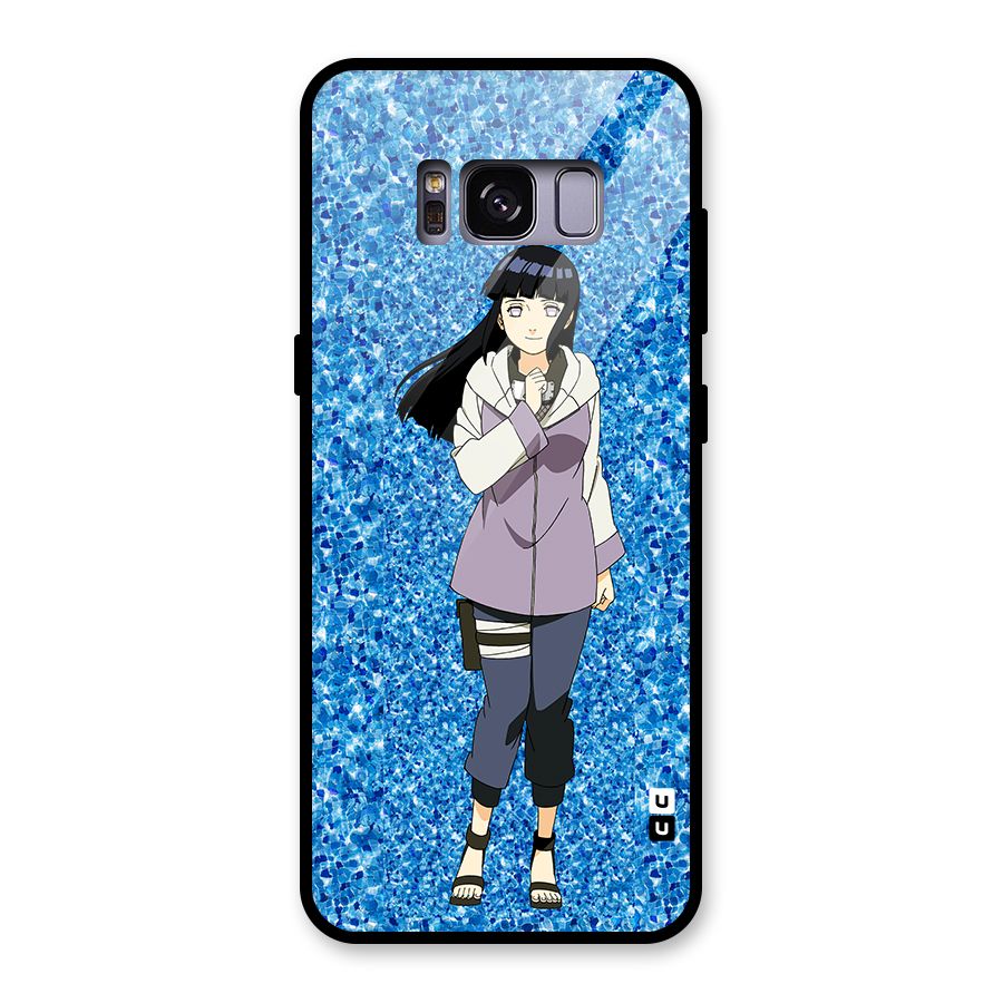 Cute Hinata hyuga Glass Back Case for Galaxy S8