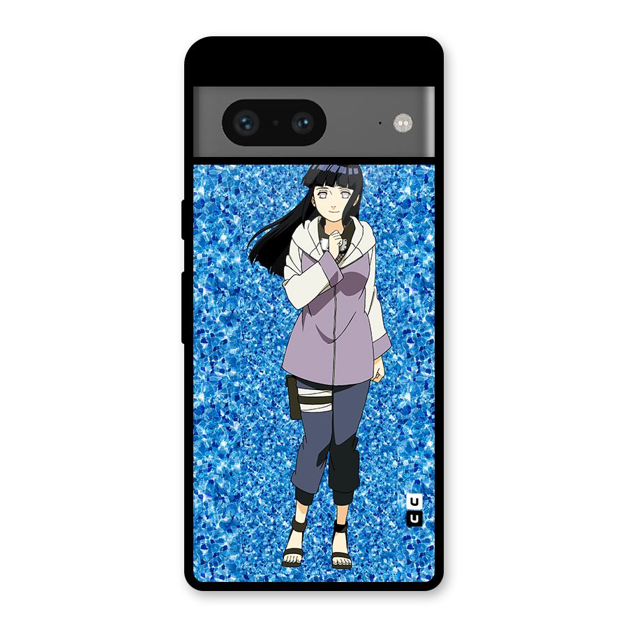 Cute Hinata hyuga Glass Back Case for Google Pixel 7