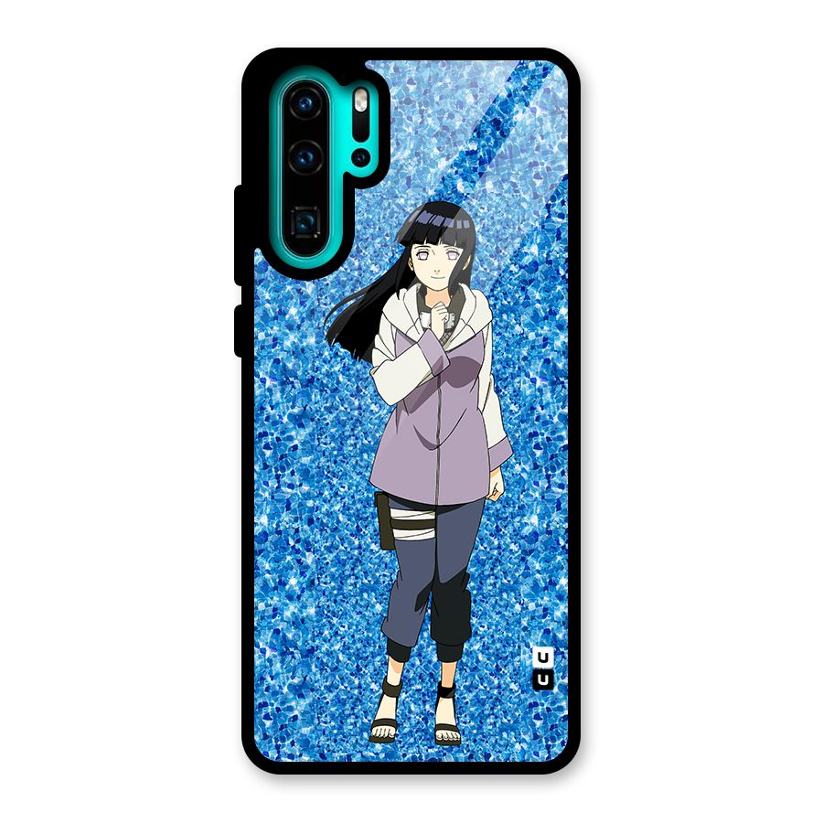 Cute Hinata hyuga Glass Back Case for Huawei P30 Pro