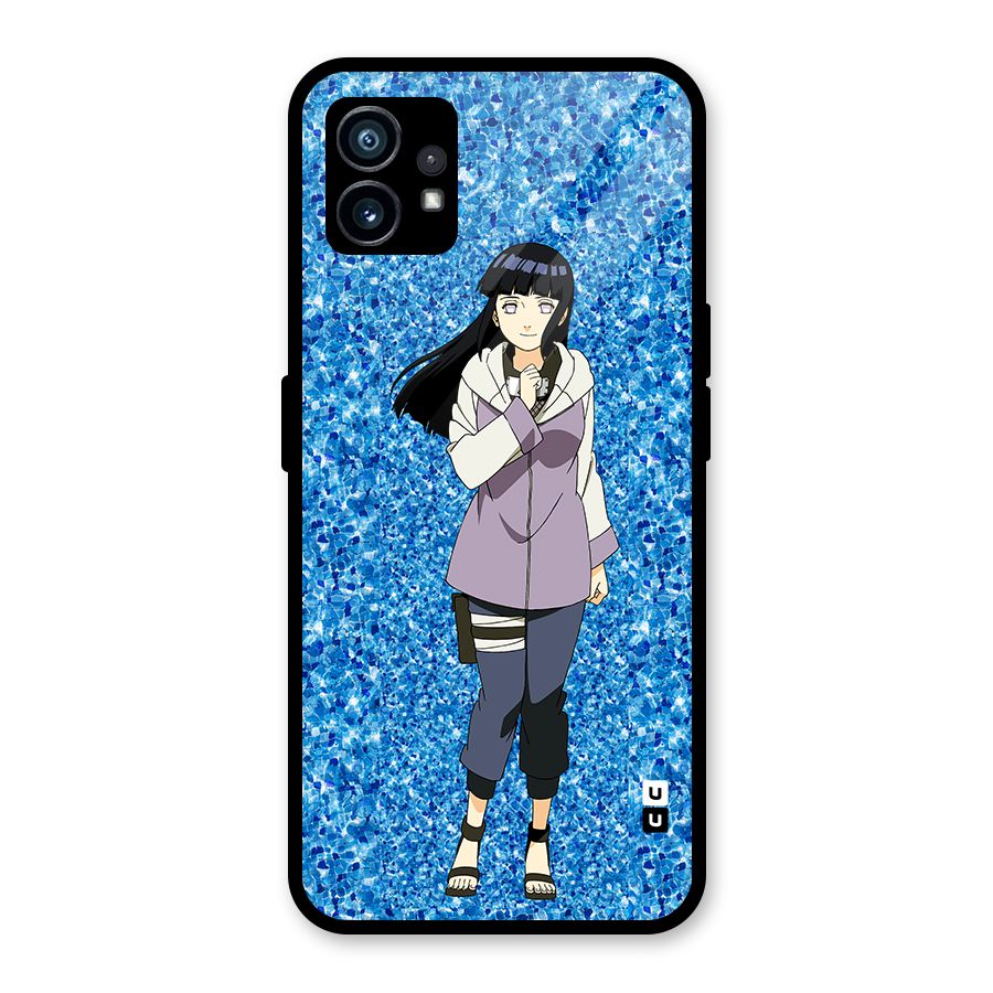Cute Hinata hyuga Glass Back Case for Nothing Phone 1