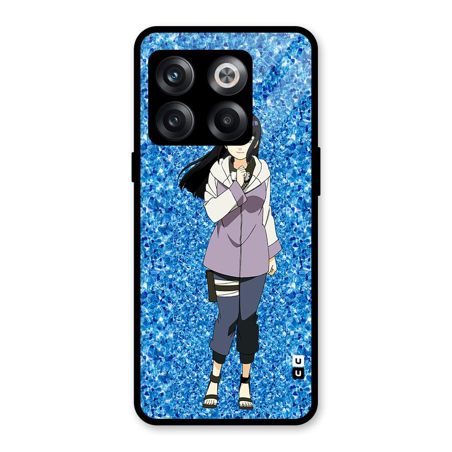 Cute Hinata hyuga Glass Back Case for OnePlus 10T