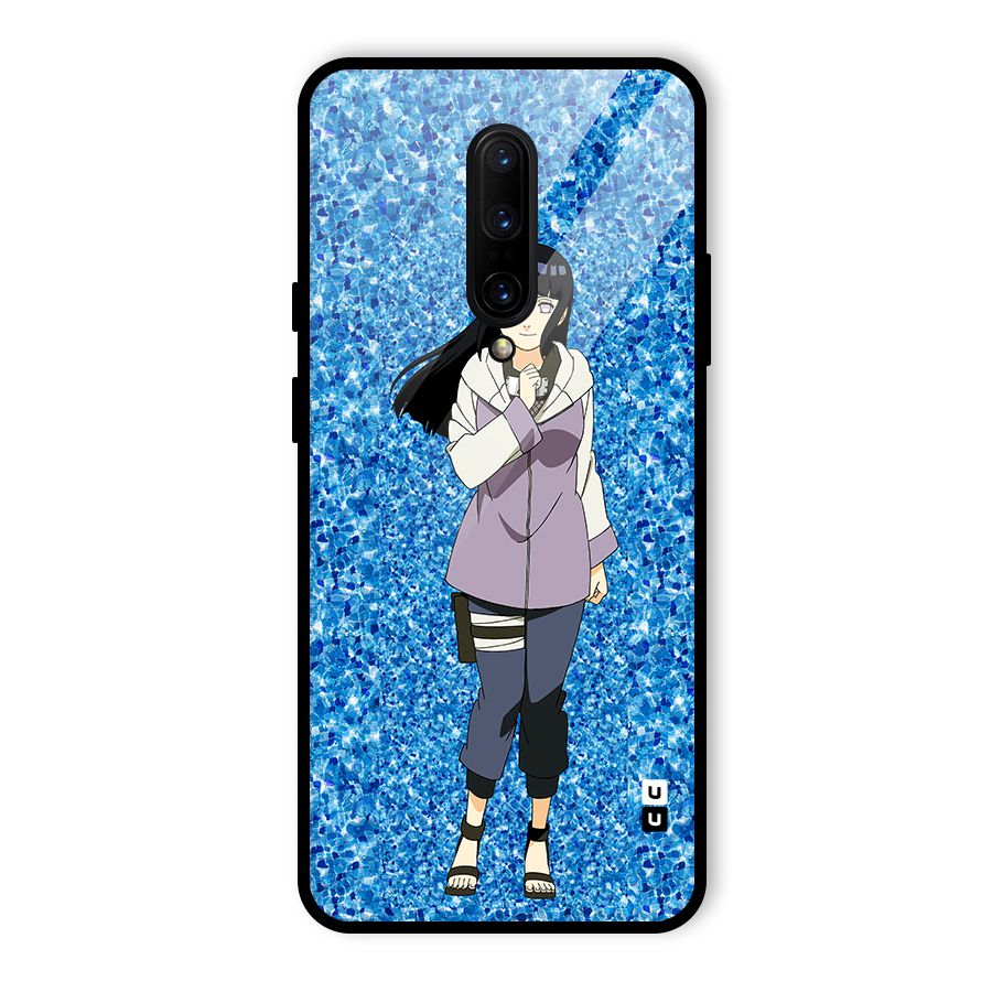 Cute Hinata hyuga Glass Back Case for OnePlus 7 Pro