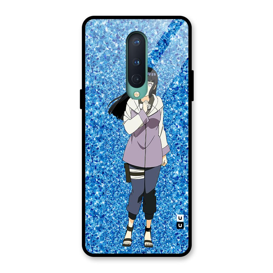 Cute Hinata hyuga Glass Back Case for OnePlus 8