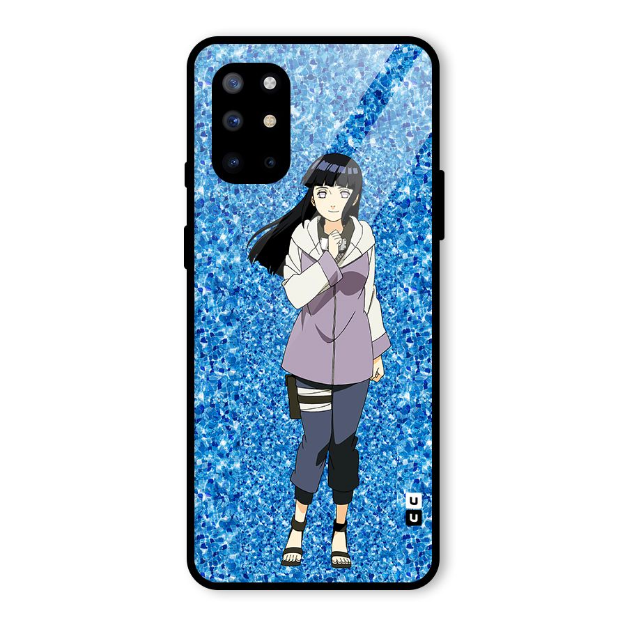 Cute Hinata hyuga Glass Back Case for OnePlus 8T