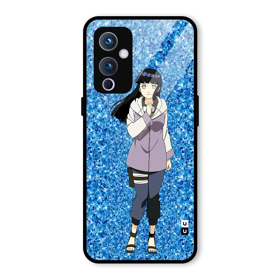Cute Hinata hyuga Glass Back Case for OnePlus 9