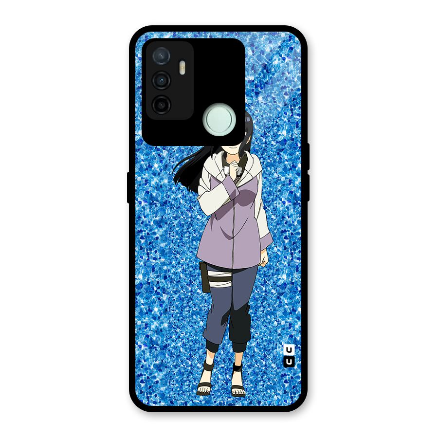 Cute Hinata hyuga Glass Back Case for Oppo A53