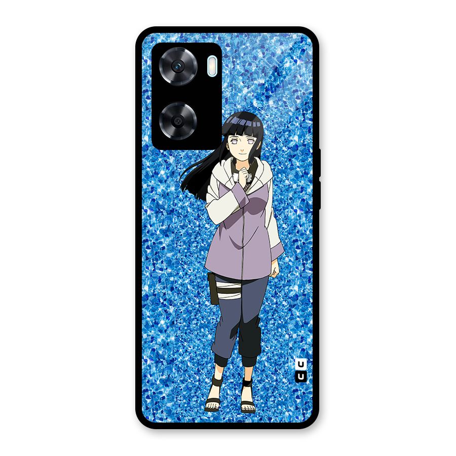 Cute Hinata hyuga Glass Back Case for Oppo A77