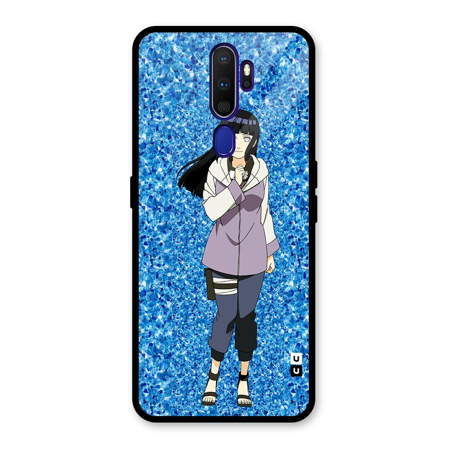Cute Hinata hyuga Glass Back Case for Oppo A9 (2020)