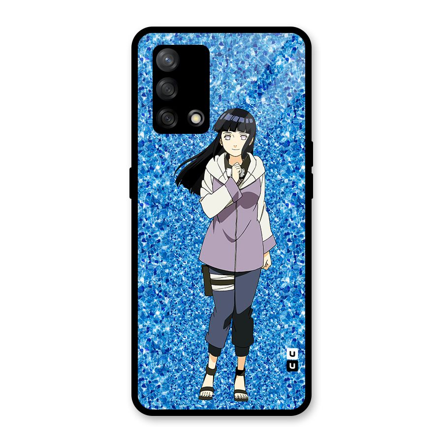 Cute Hinata hyuga Glass Back Case for Oppo F19