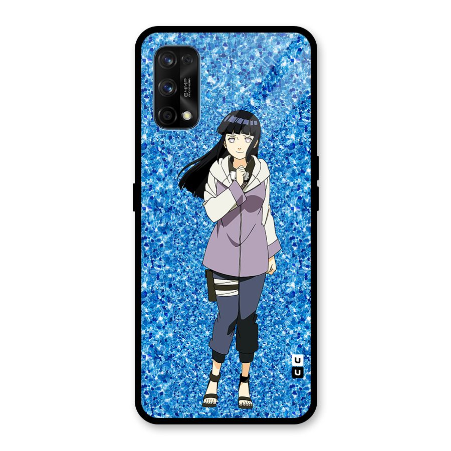 Cute Hinata hyuga Glass Back Case for Realme 7 Pro