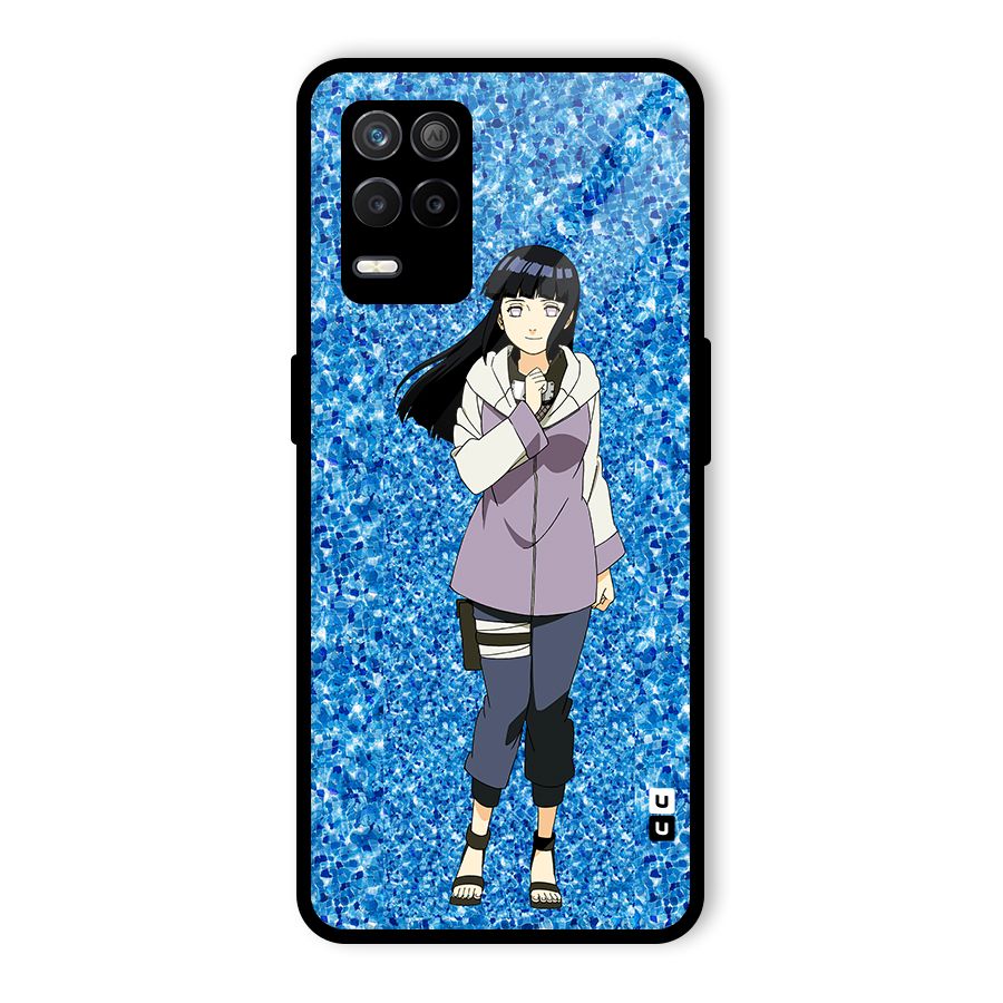 Cute Hinata hyuga Glass Back Case for Realme 8s 5G