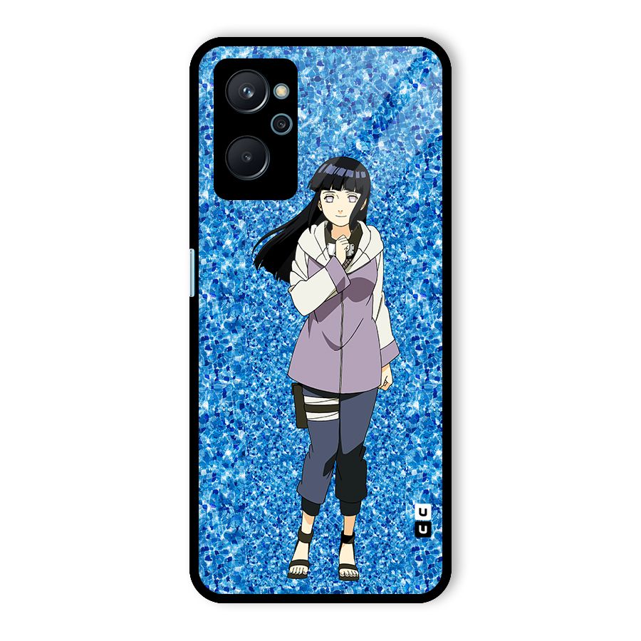 Cute Hinata hyuga Glass Back Case for Realme 9i