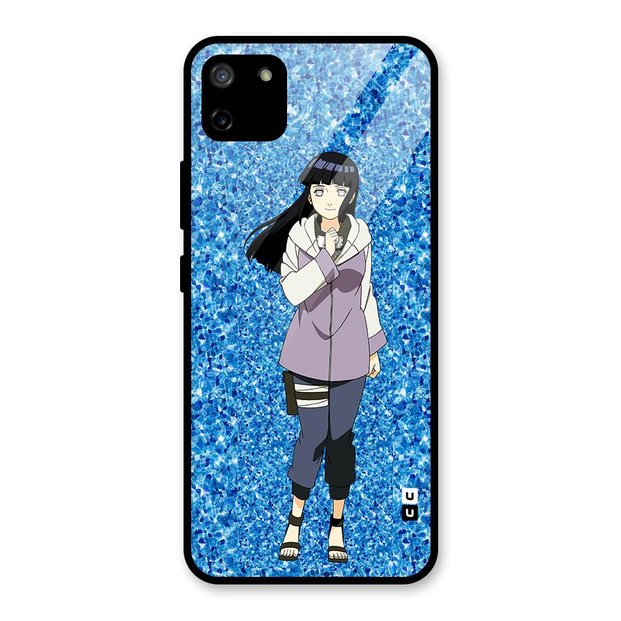 Cute Hinata hyuga Glass Back Case for Realme C11