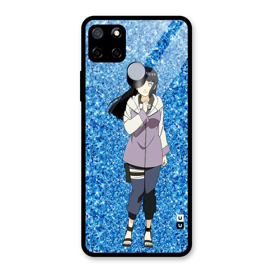Cute Hinata hyuga Glass Back Case for Realme Narzo 20