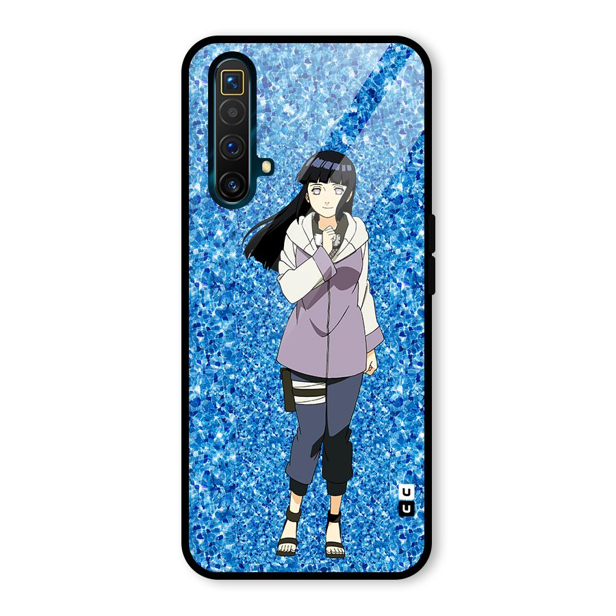 Cute Hinata hyuga Glass Back Case for Realme X3 SuperZoom