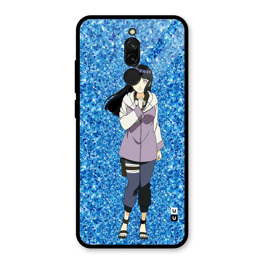 Cute Hinata hyuga Glass Back Case for Redmi 8