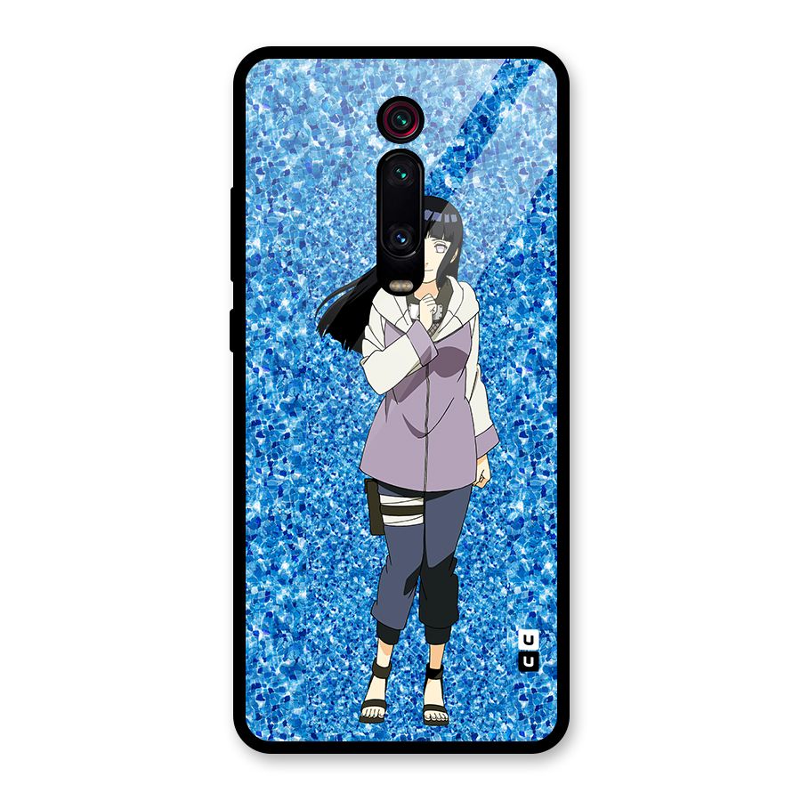 Cute Hinata hyuga Glass Back Case for Redmi K20