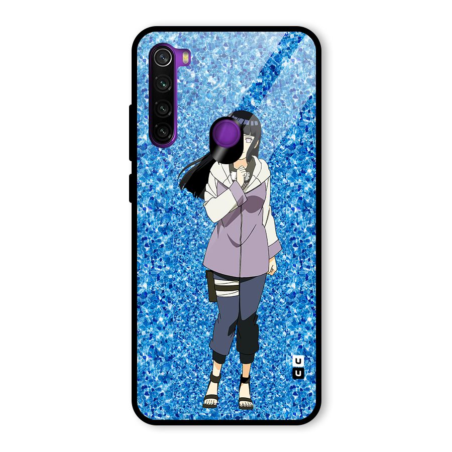 Cute Hinata hyuga Glass Back Case for Redmi Note 8