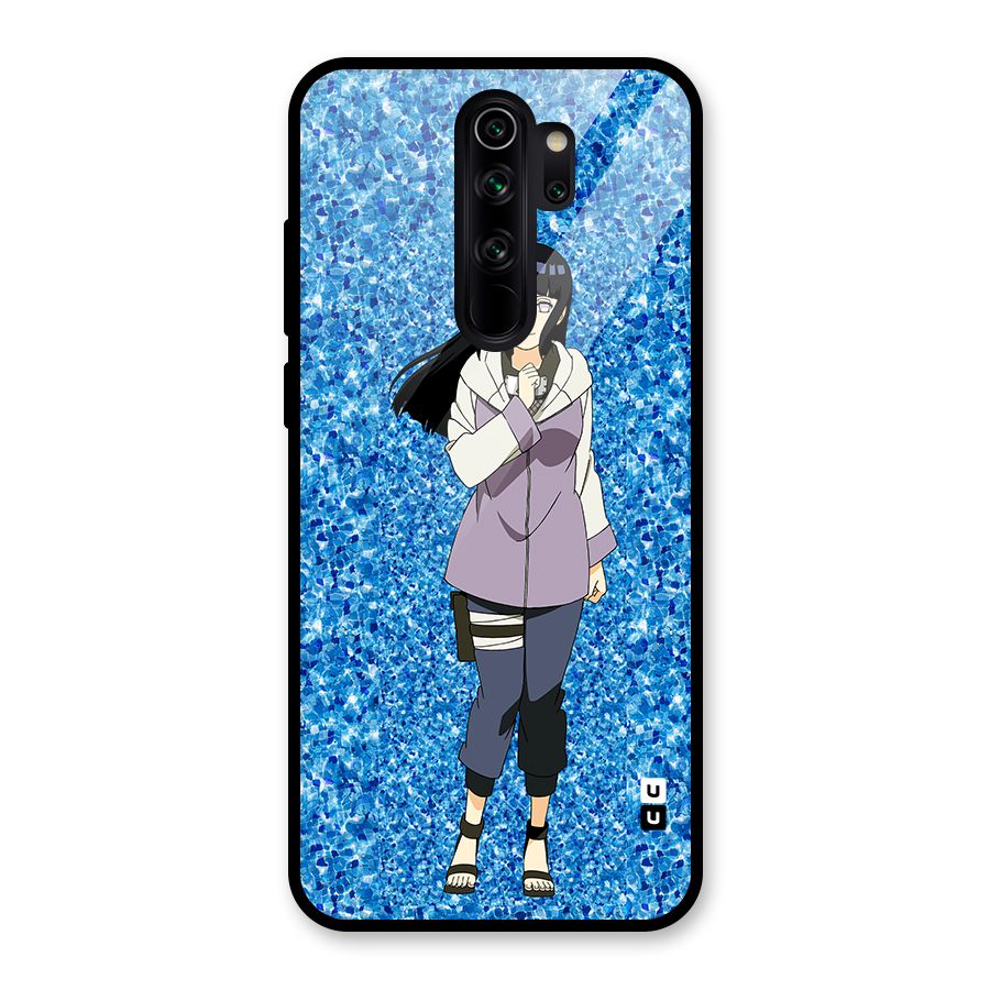 Cute Hinata hyuga Glass Back Case for Redmi Note 8 Pro