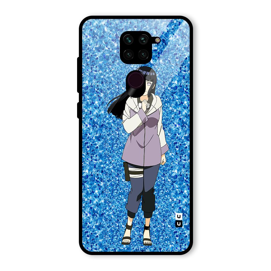 Cute Hinata hyuga Glass Back Case for Redmi Note 9