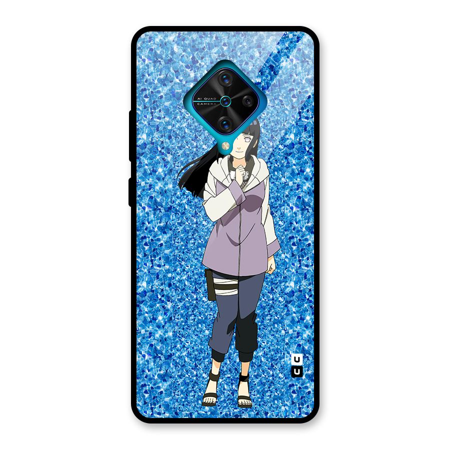 Cute Hinata hyuga Glass Back Case for Vivo S1 Pro
