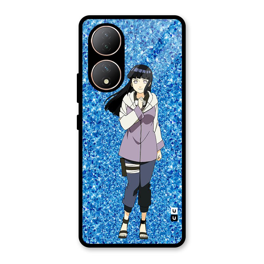 Cute Hinata hyuga Glass Back Case for Vivo T2