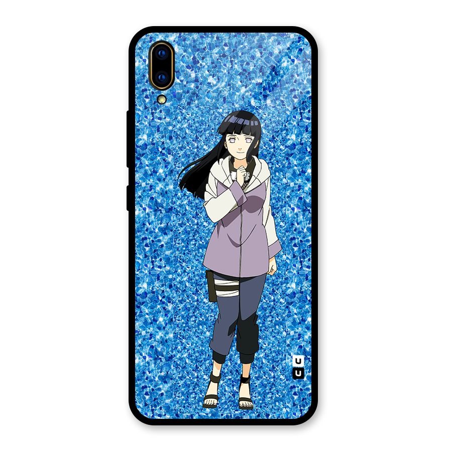 Cute Hinata hyuga Glass Back Case for Vivo V11 Pro