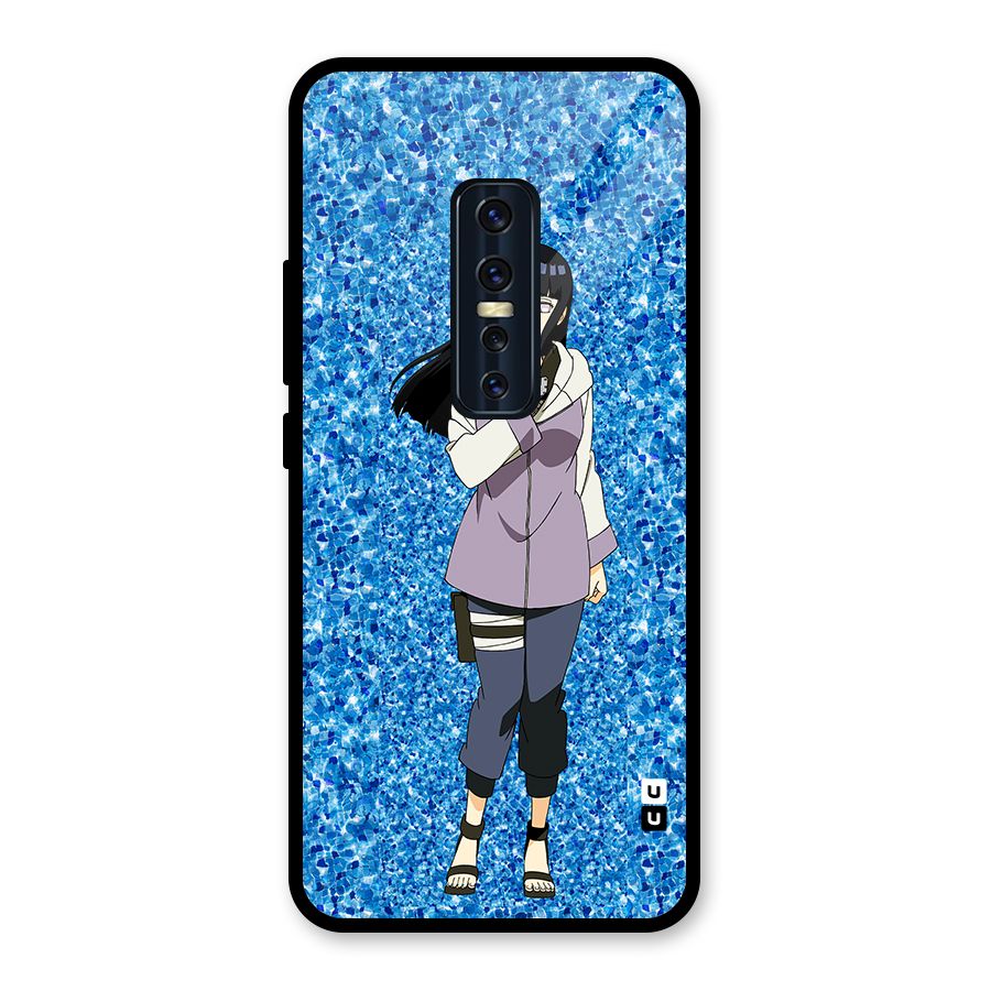 Cute Hinata hyuga Glass Back Case for Vivo V17 Pro