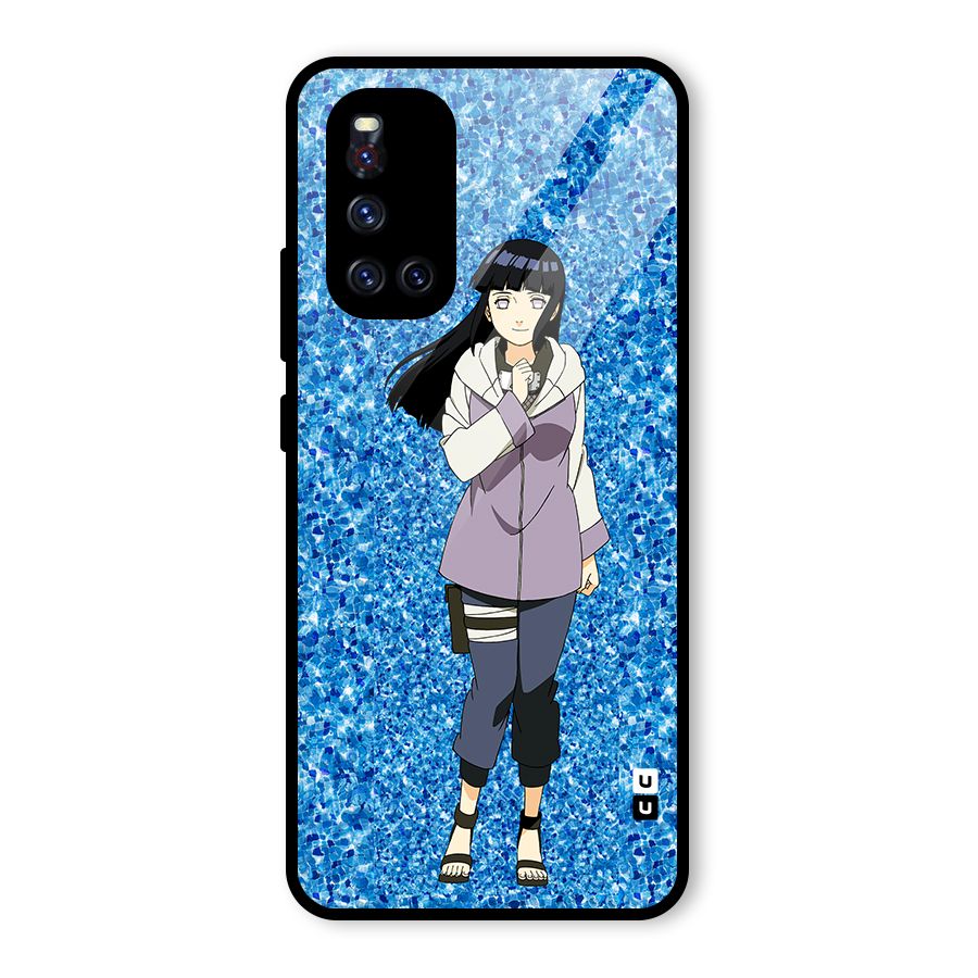 Cute Hinata hyuga Glass Back Case for Vivo V19
