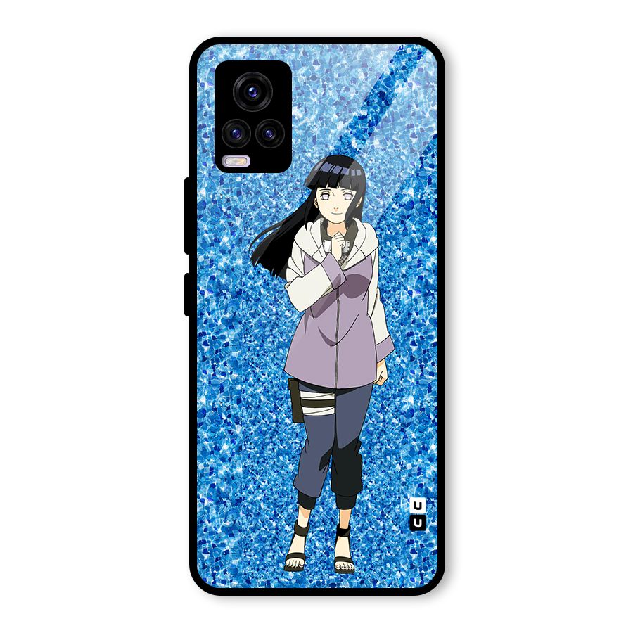 Cute Hinata hyuga Glass Back Case for Vivo V20