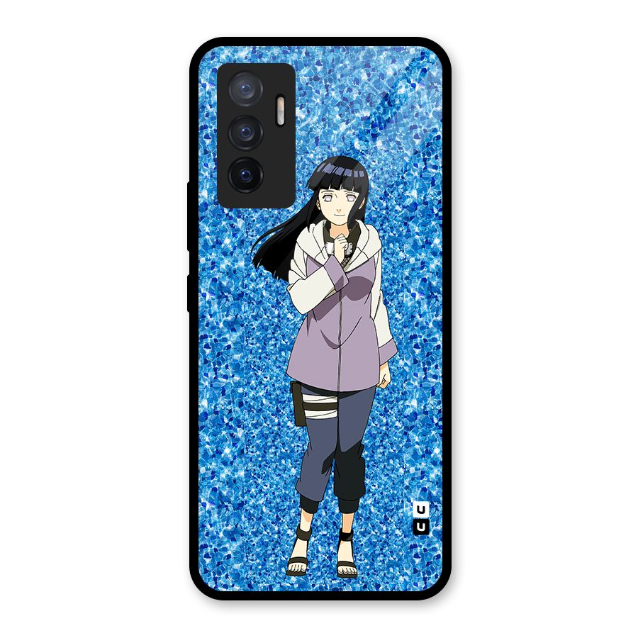 Cute Hinata hyuga Glass Back Case for Vivo V23e