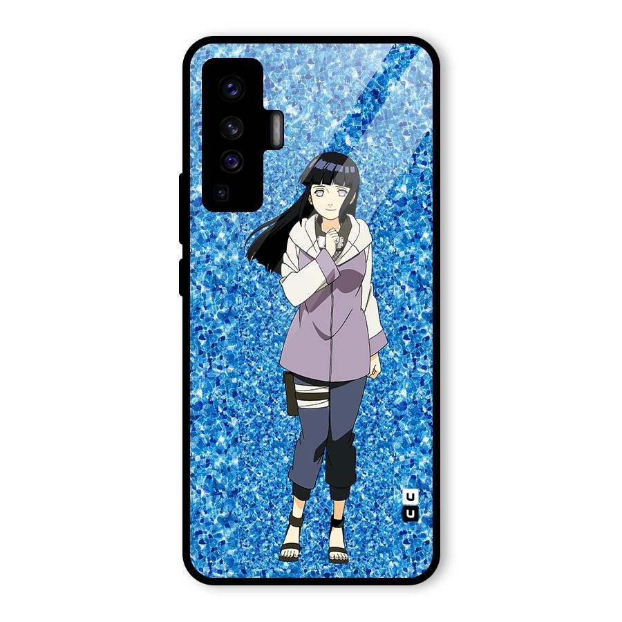 Cute Hinata hyuga Glass Back Case for Vivo X50