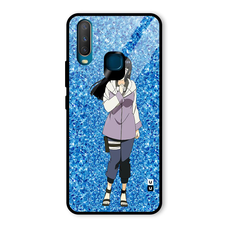 Cute Hinata hyuga Glass Back Case for Vivo Y12